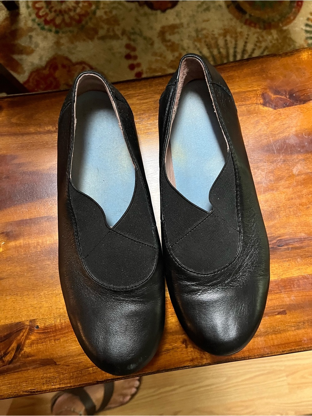 Dansko Ann Women’s Black Leather Slip-On Comfort Flats 38